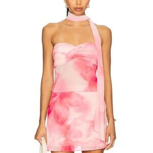 LOVERS + FRIENDS Mariah Mini Skirt Three Piece Set Coral Floral XS